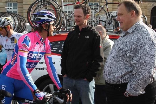 Danilo Hondo (Lampre-ISD) in Compiegne before Paris-Roubaix.