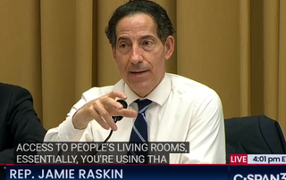 Rep. Jamie Raskin (D-Md.) during a House Antitrust Subcommittee hearing on Big Tech