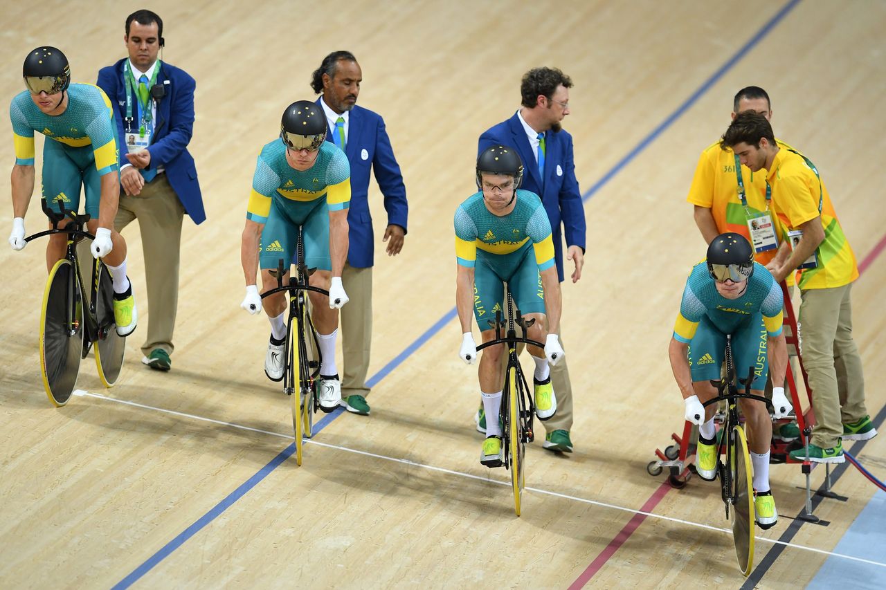 The Australian men's team pursuit team in Rio