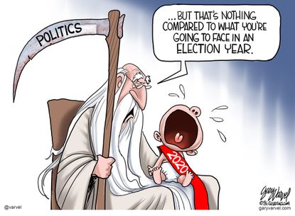 Editorial Cartoon U.S. 2020 politics