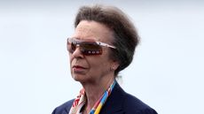 Anne, Princess Royal attends the Rowing Women's Quadruple Sculls medal ceremony on day five of the Olympic Games Paris 2024