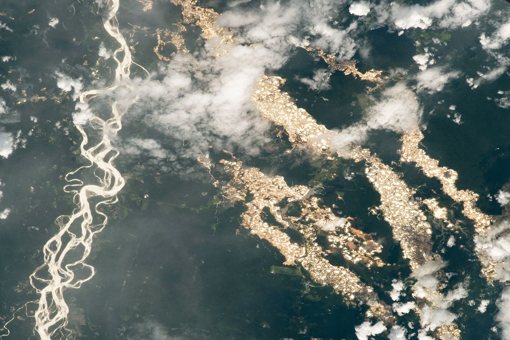 Rivers of gold' rush through the Peruvian Amazon in stunning NASA photo
