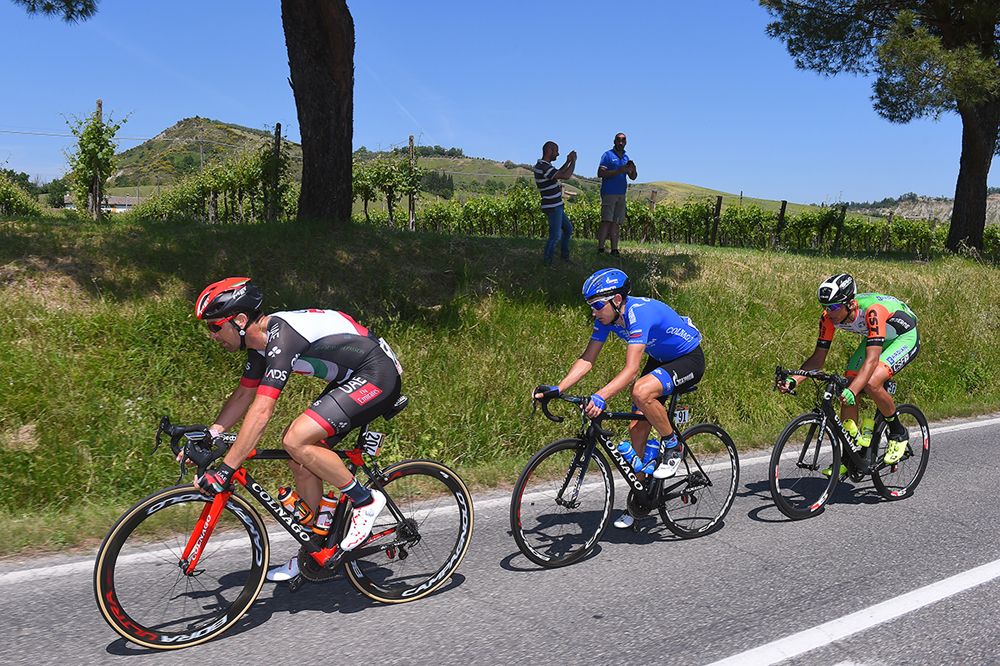 The day's break on stage 12 of the Giro d'Italia