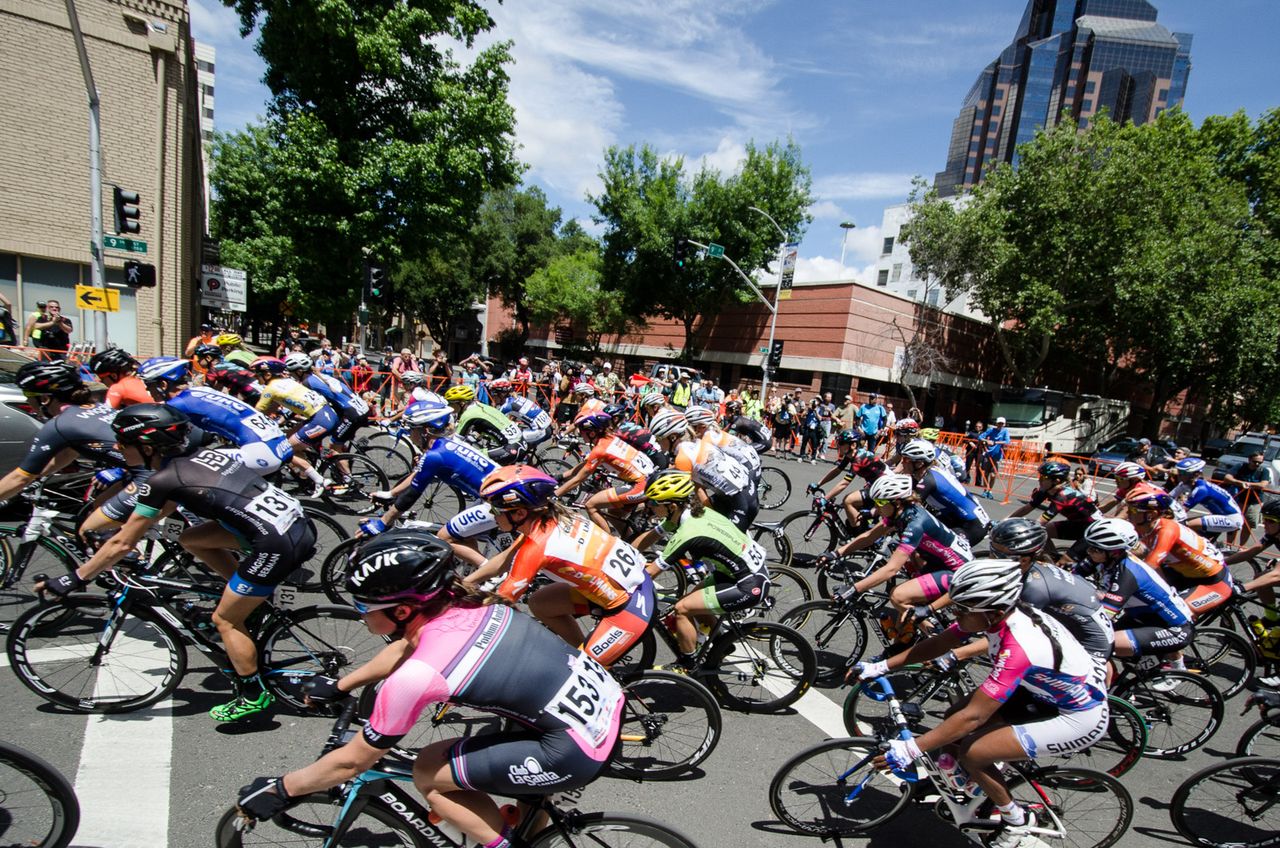 Good crowds came out for todays womens race