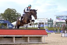 Andrew Hoy on his way to winning the Bolesworth eventing grand prix