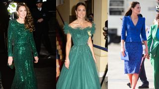 Princess of Wales wearing Jenny Packham dresses