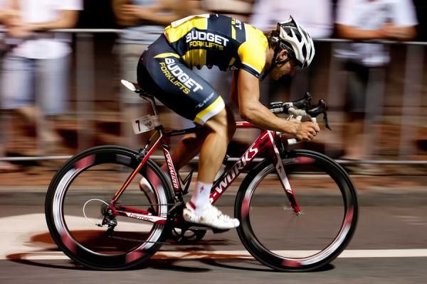 Luke Davison puts in a turn of speed.