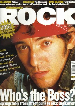 The cover of Classic Rock magazine issue 48 featuring Bruce Springsteen