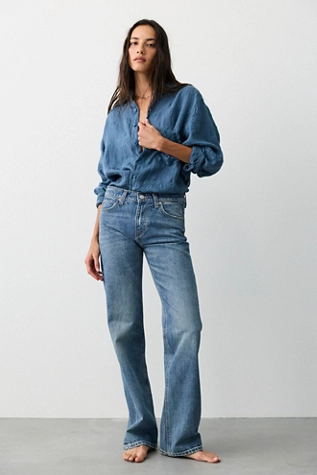 We the Free Luna Mid-Rise Straight Jeans