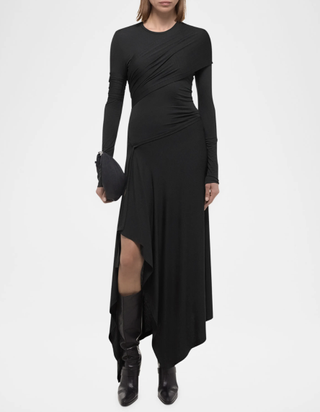 Helmut Lang Draped Knit Protection Dress