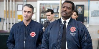 Taylor Kinney and Eamonn Walker on Chicago Fire