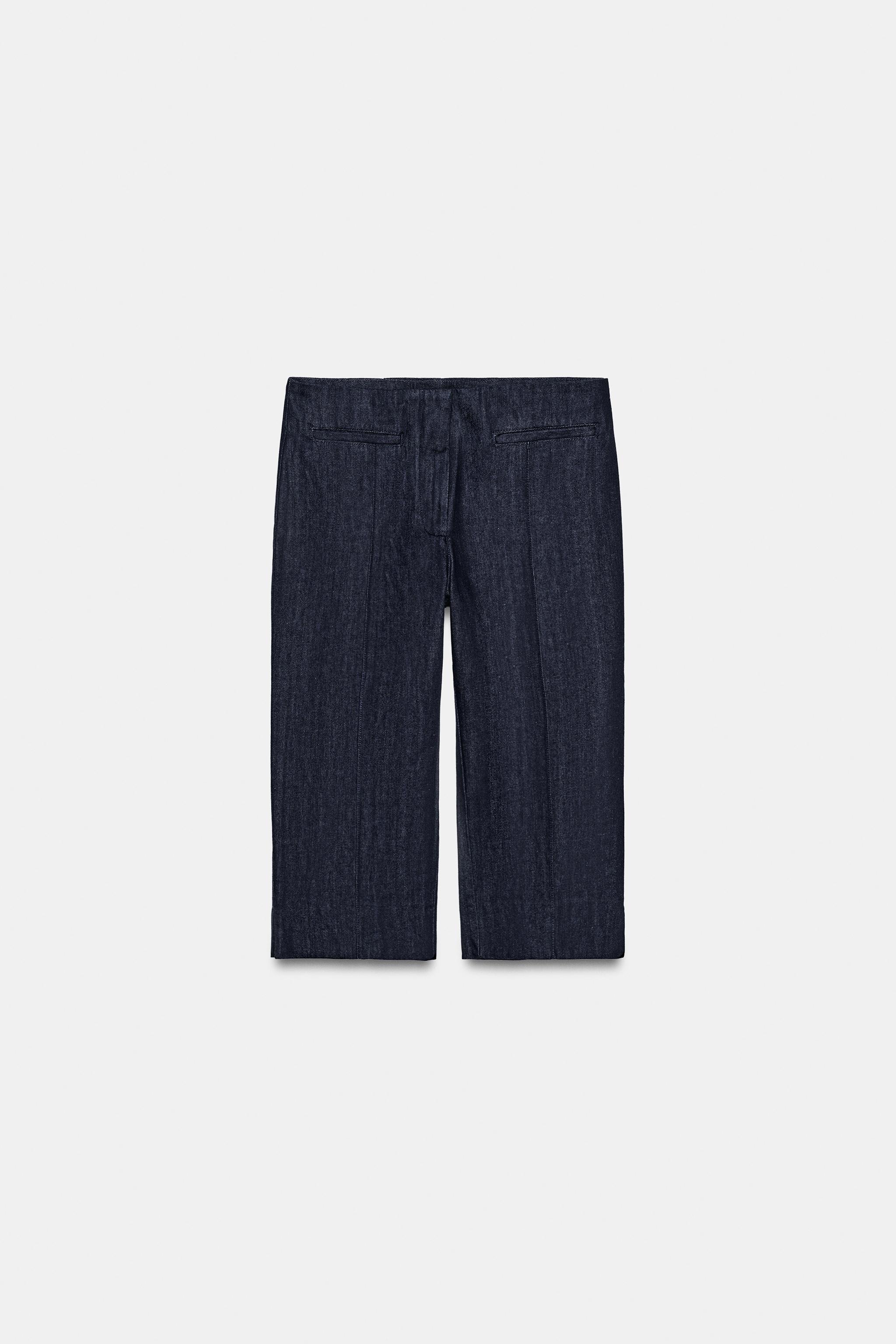 Zw Collection Denim Capri Pants