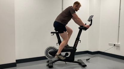 Carol Bike 2.0 being tested by Harry Bullmore for Fit&Well
