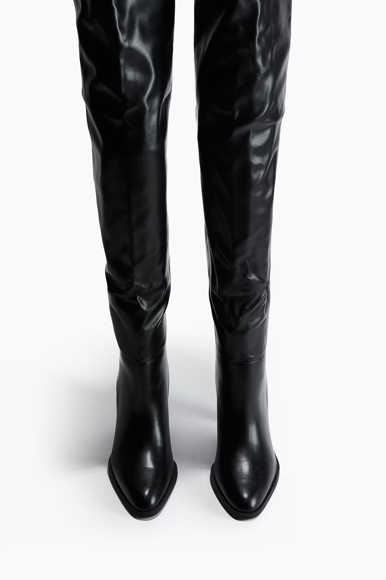 Black Knee High Boots