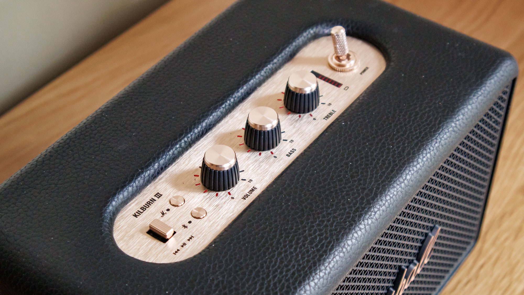 Marshall Kilburn III on a wooden surface