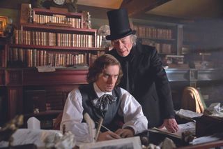 TV tonight Scrooge pays a visit to Charles Dickens