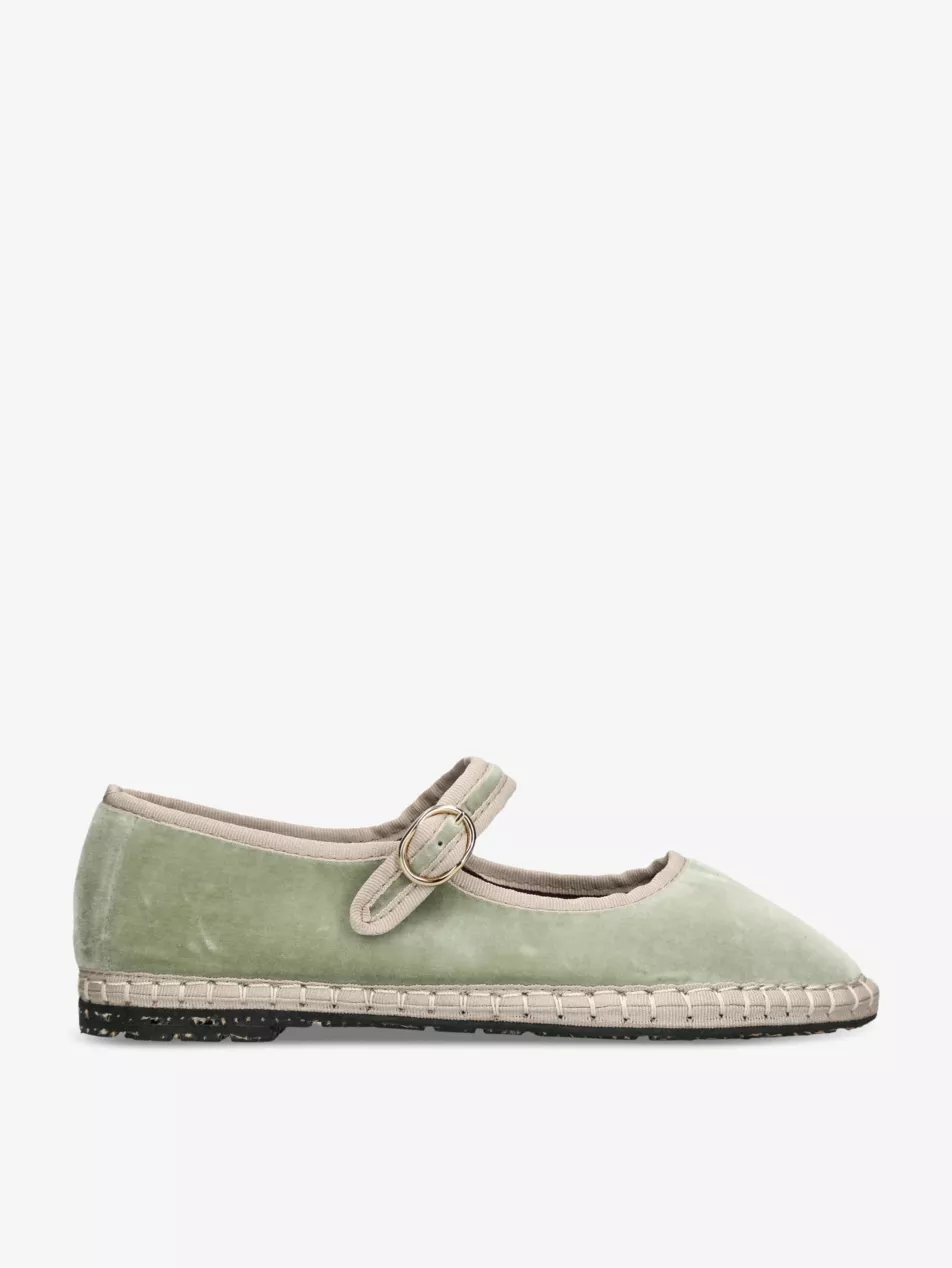 Uta Single-Strap Cotton Mary Jane Flats - Eur 35 / 2 Uk Women