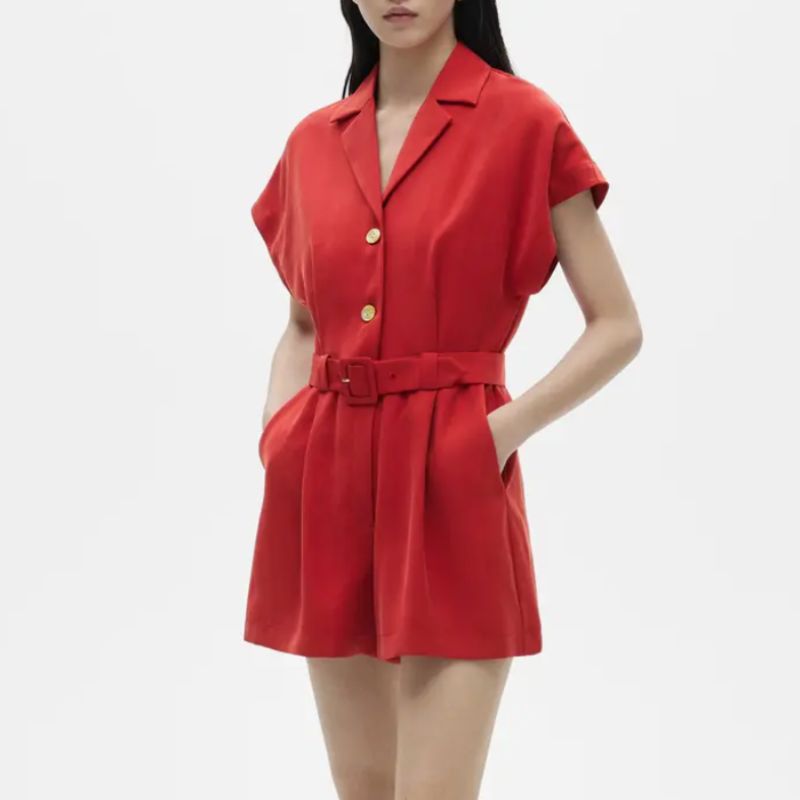 red romper