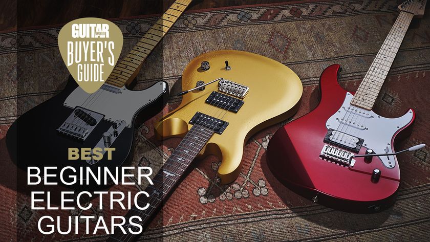 A selection of our favorite beginner electric guitars in our studio