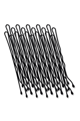 collection of black bobby pins