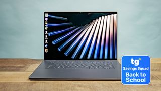 XPS 16 shown on desk