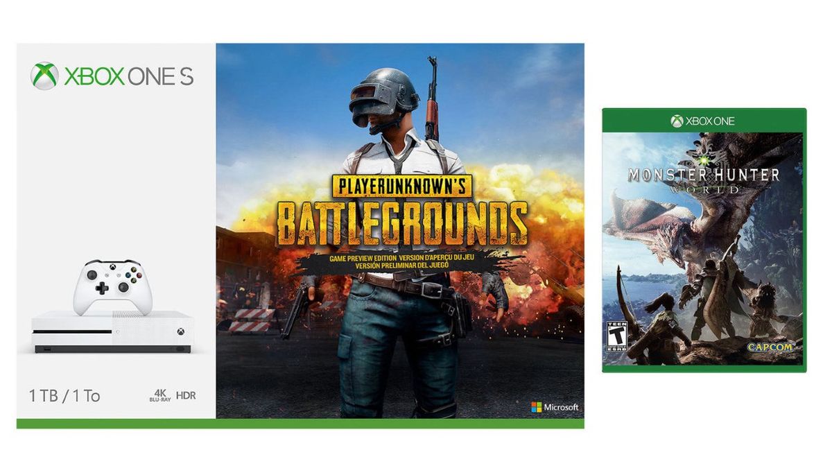 Save $70 on this Xbox One S bundle with Monster Hunter World and PUBG before it runs out