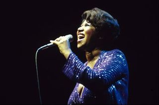 american soul singer aretha franklin 1942 2018 performs live on stage at the new victoria theatre in london in 1980 photo by david redfernredferns