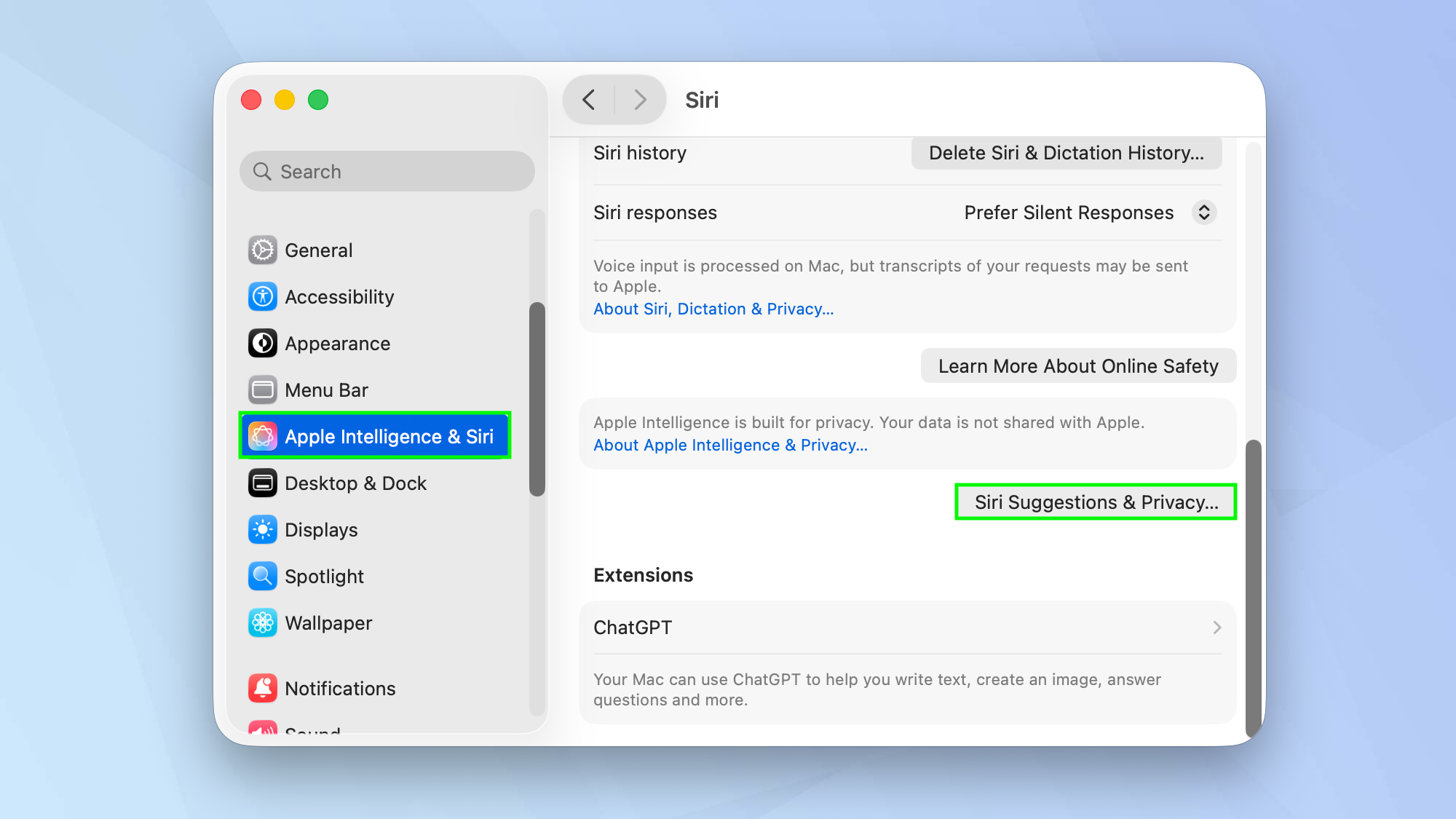 How to turn off Apple Intelligence on Mac