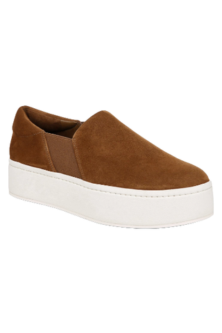 Vince Warren suede slip-on platform sneakers 