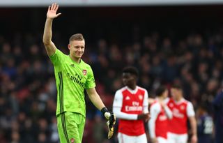 Bernd Leno returned to the Arsenal side for Saturday's win at Fulham.