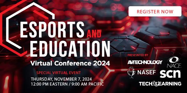 The Esports and Education Virtual Conference 2024 banner.