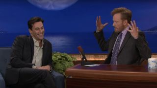 Jon Hamm talking to Conan O'Brien on Conan