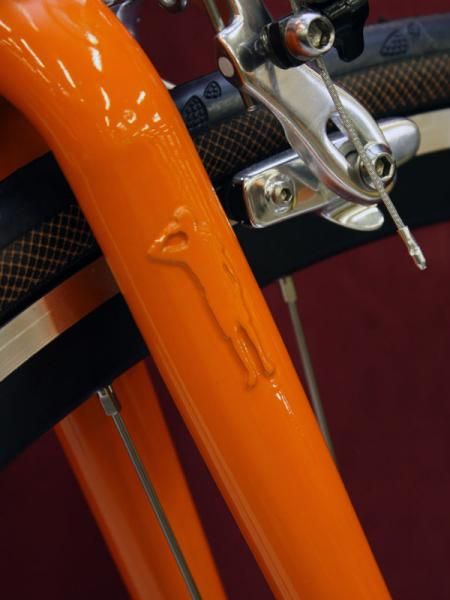 These raised logos are brazed on to every Civilian bicycle.