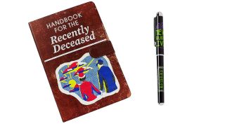 Beetlejuice Handbook for the Recently Deceased journal with pen