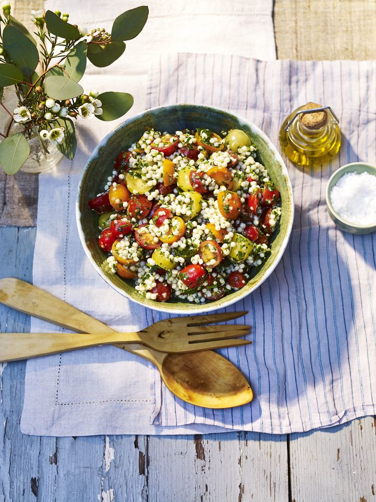 Tomato and couscous salad