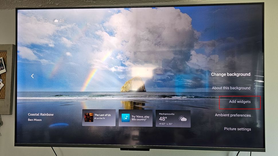 How to customize the Amazon Fire TV Omni QLED (2022) display photos
