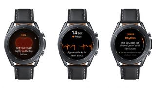 An image showing the Samsung Galaxy Watch 3 in black