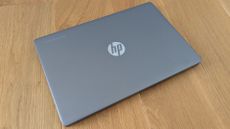 The HP Chromebook Plus 15a on a desk