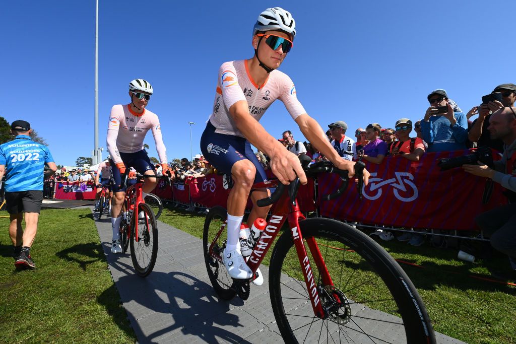 Mathieu van der Poel (Netherlands) at the Road World Championships in Australia