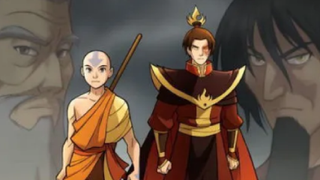 Zuko and Aang featured on the cover of the first comic.