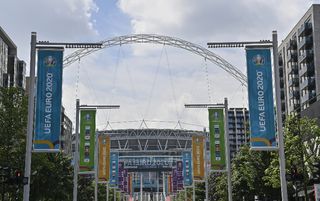How many fans will be at Wembley for England vs Germany?