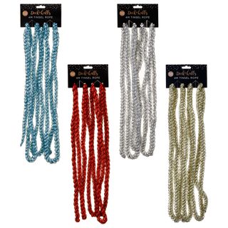 rope with silver red blue and gold with white background