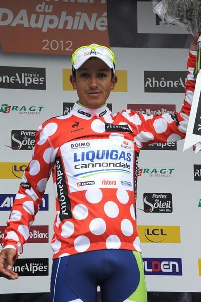 Mountains leader Cayetano Sarmiento (Liquigas)