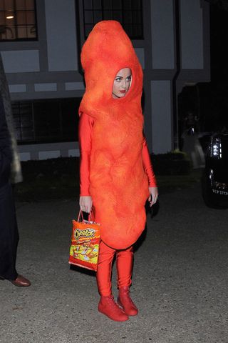 Katy Perry as a cheetoh at Kate Hudson's Halloween Party, 2014