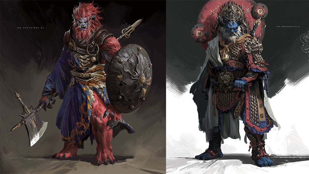 Black Myth Wukong character art