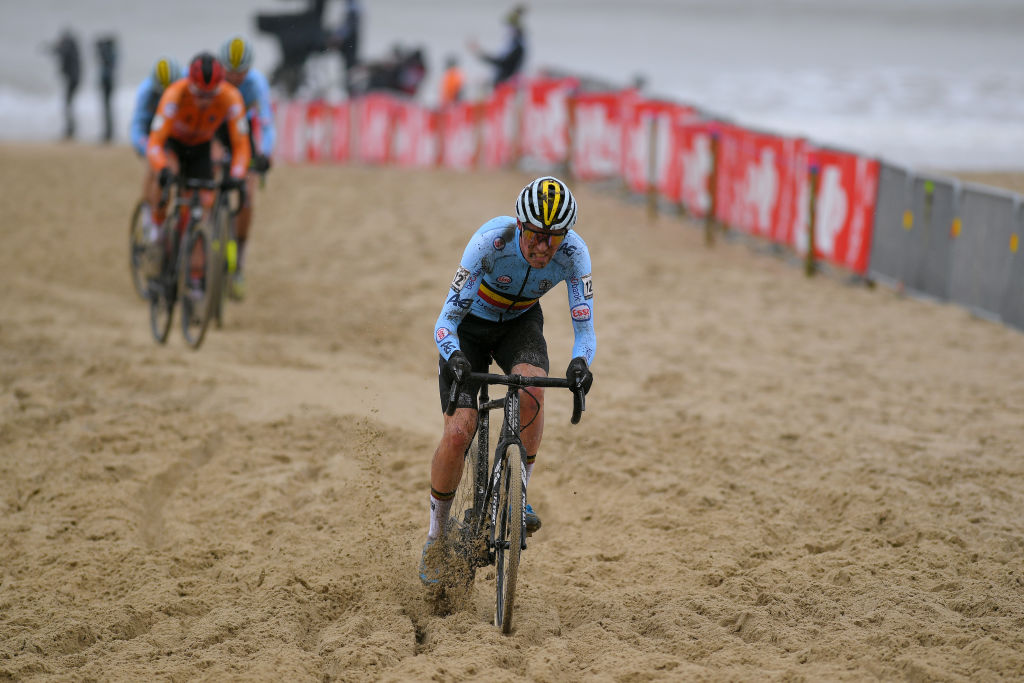 OOSTENDE BELGIUM JANUARY 30 Timo Kielich of Belgium during the 72nd UCI CycloCross World Championships Oostende 2021 Men U23 UCICX CXWorldCup Ostend2021 CX on January 30 2021 in Oostende Belgium Photo by Luc ClaessenGetty Images