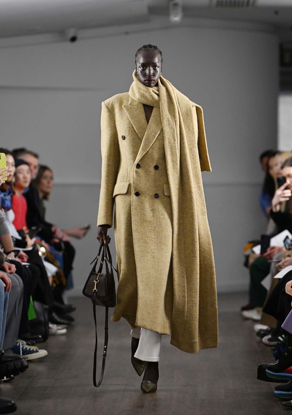 on the runway at London Fashion Week AW23