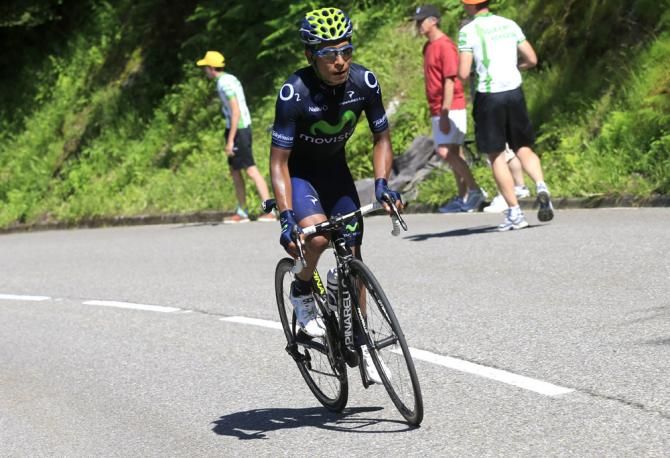Nairo Quintana (Movistar) went out on the attack on stage 8's penultimate climb, the HC-rated Col de Pailh&egrave;res