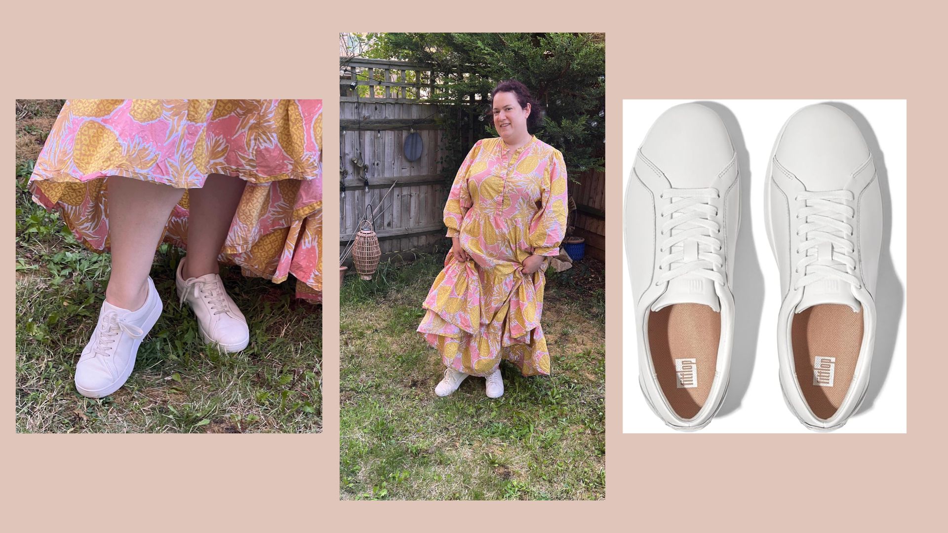 FitFlop white trainers