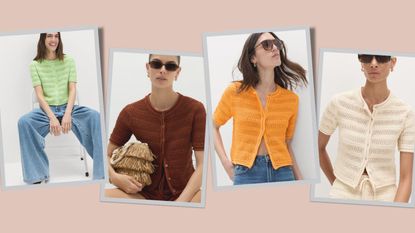 cotton cardigan in four colours
